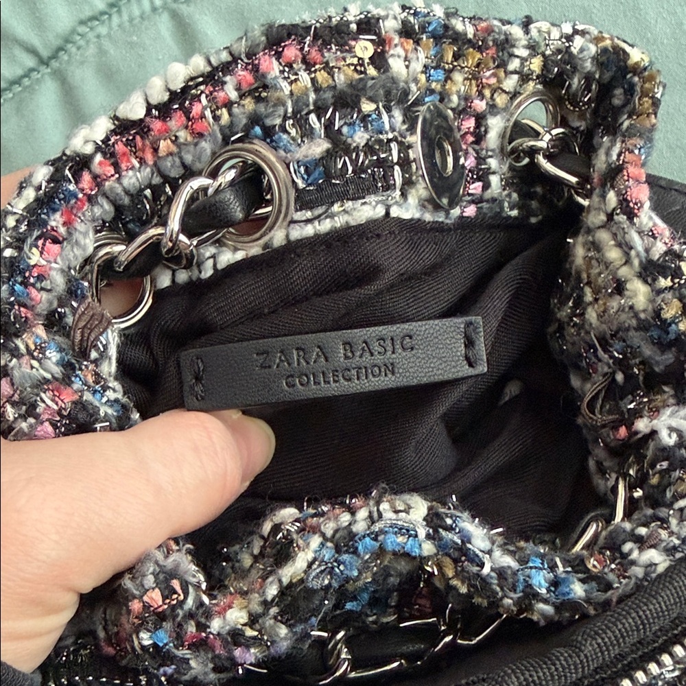 Zara Tweed Mini Backpack - Picture 4 of 6